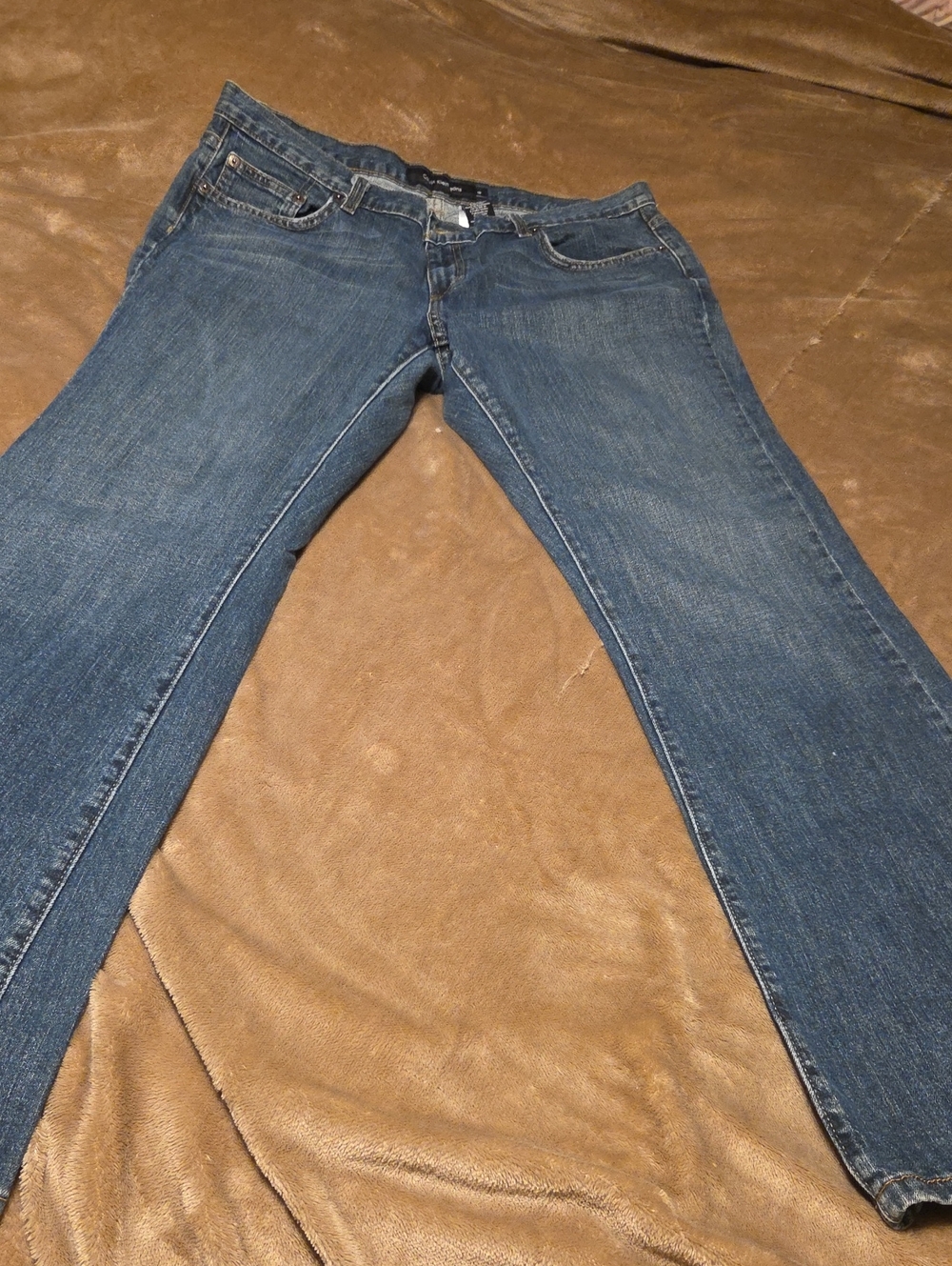 Calvin Klein Women's Dark Blue Flare Jeans